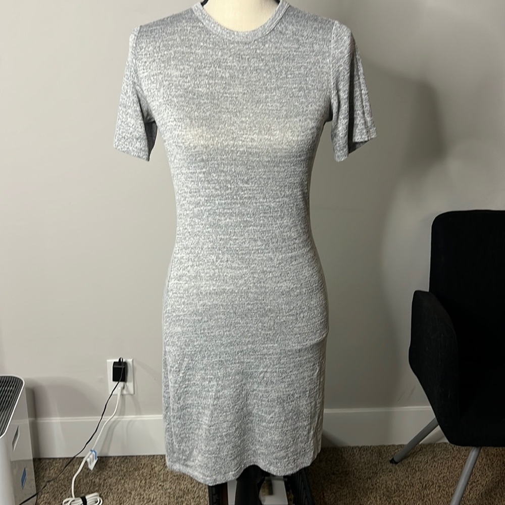Aritzia Heathered Gray Mini Dress